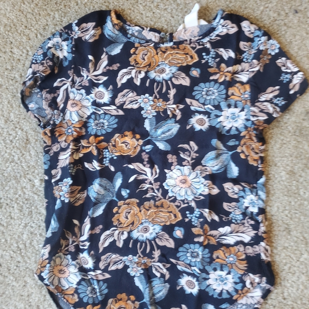 H and m floral blouse